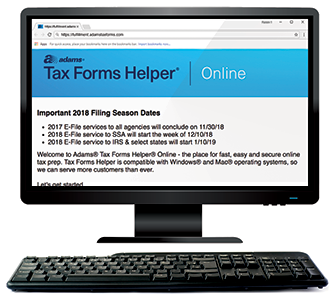 Adams Tax Forms Helper Online