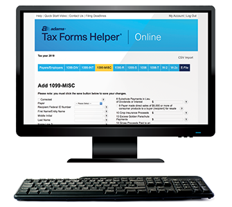 Adams Tax Forms Helper Online